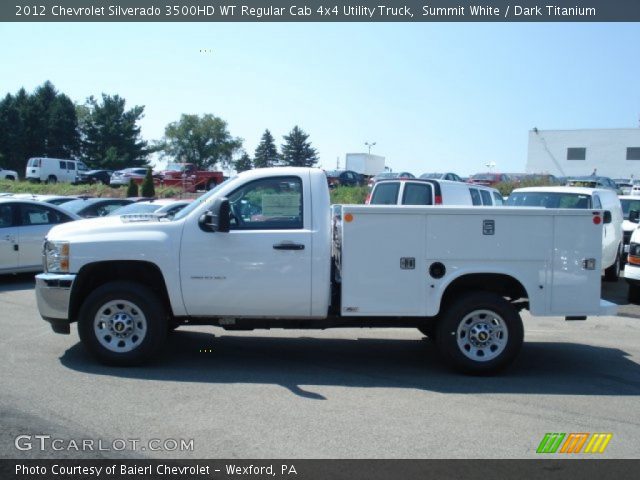 2012 Chevrolet Silverado 3500HD WT Regular Cab 4x4 Utility Truck in Summit White