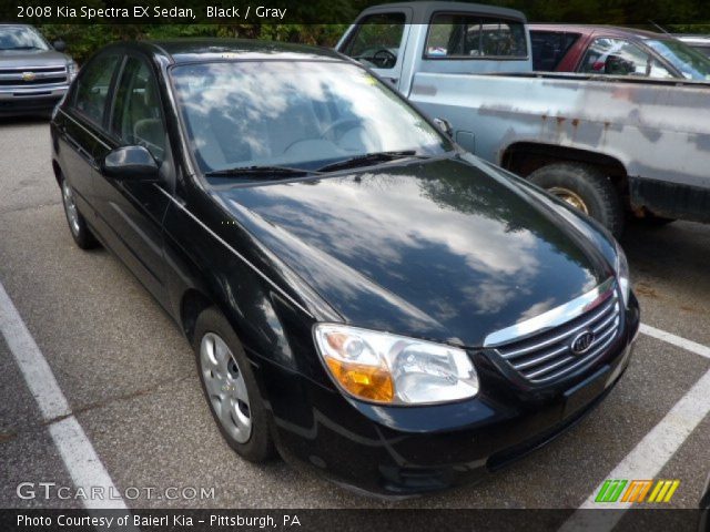 2008 Kia Spectra EX Sedan in Black