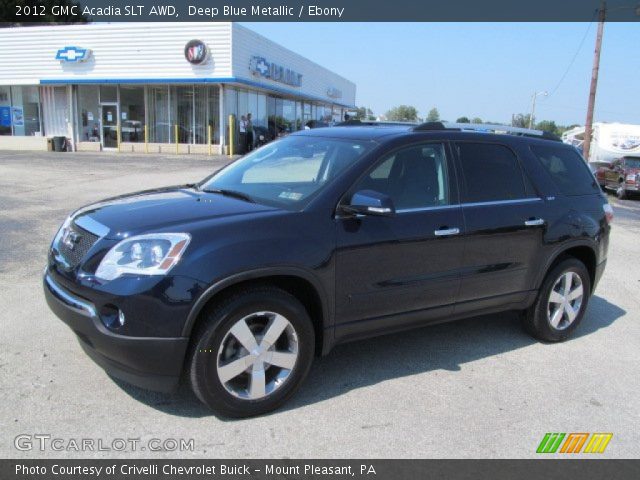 2012 GMC Acadia SLT AWD in Deep Blue Metallic