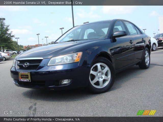 2006 Hyundai Sonata LX V6 in Deepwater Blue