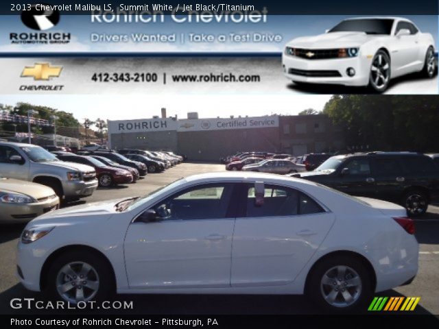 2013 Chevrolet Malibu LS in Summit White
