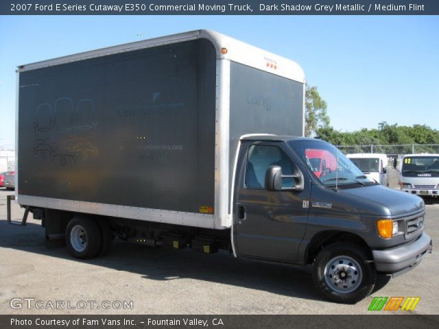 2007 Ford E Series Cutaway E350 Commercial Moving Truck in Dark Shadow Grey Metallic