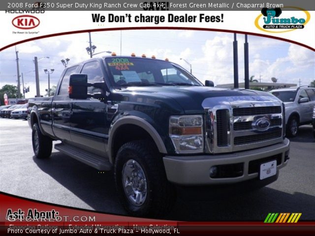 2008 Ford F350 Super Duty King Ranch Crew Cab 4x4 in Forest Green Metallic