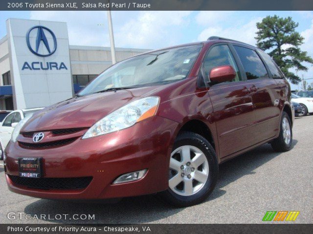 2006 Toyota Sienna XLE in Salsa Red Pearl