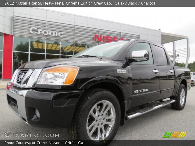 2012 Nissan Titan SL Heavy Metal Chrome Edition Crew Cab in Galaxy Black