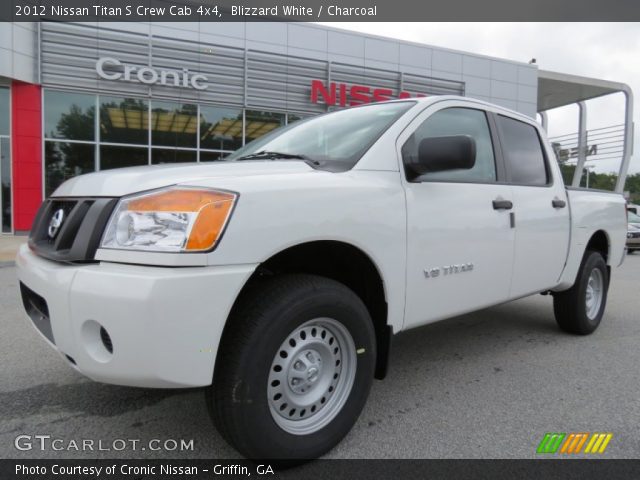 2012 Nissan Titan S Crew Cab 4x4 in Blizzard White