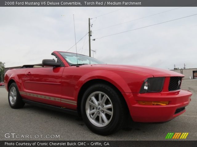 2008 Ford Mustang V6 Deluxe Convertible in Torch Red