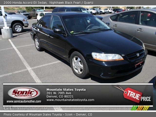 2000 Honda Accord EX Sedan in Nighthawk Black Pearl
