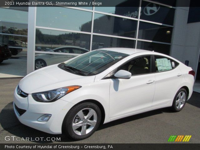 2013 Hyundai Elantra GLS in Shimmering White