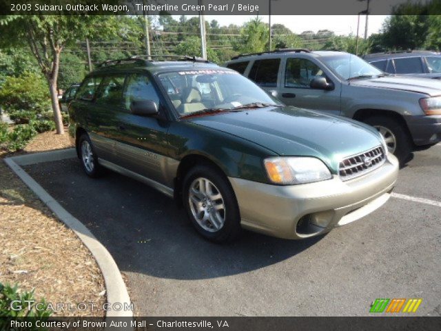2003 Subaru Outback Wagon in Timberline Green Pearl