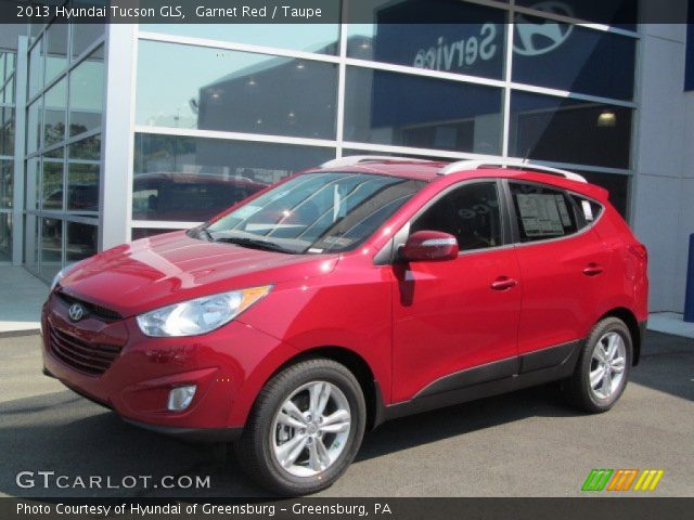 2013 Hyundai Tucson GLS in Garnet Red