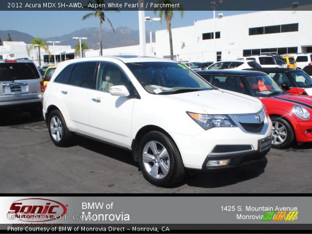 2012 Acura MDX SH-AWD in Aspen White Pearl II
