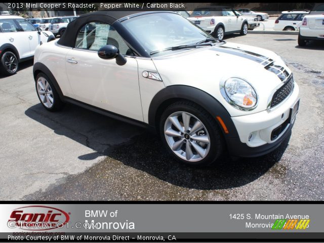 2013 Mini Cooper S Roadster in Pepper White