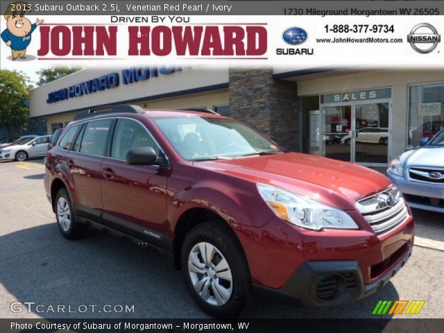 2013 Subaru Outback 2.5i in Venetian Red Pearl