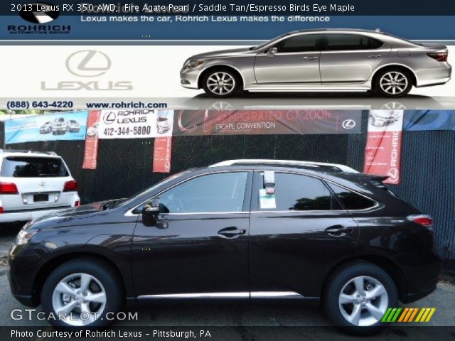 2013 Lexus RX 350 AWD in Fire Agate Pearl