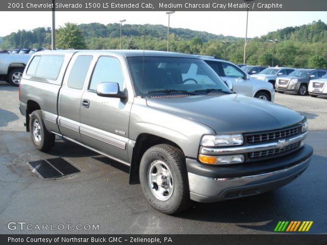 2001 Chevrolet Silverado 1500 LS Extended Cab in Medium Charcoal Gray Metallic