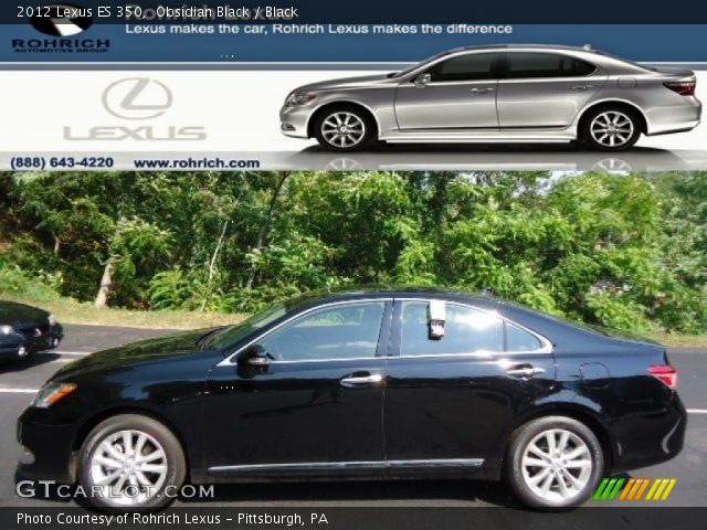 2012 Lexus ES 350 in Obsidian Black