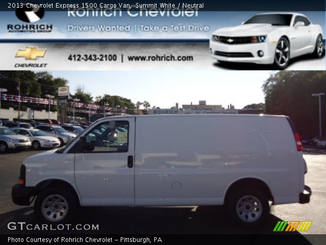 2013 Chevrolet Express 1500 Cargo Van in Summit White