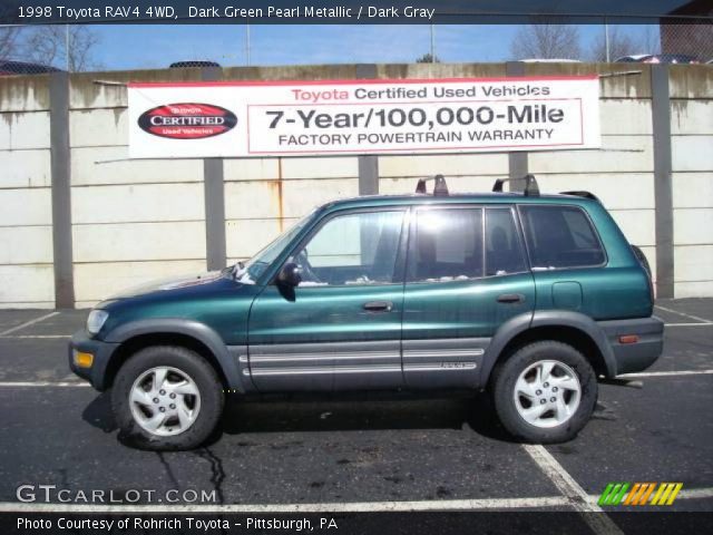 1998 Toyota RAV4 4WD in Dark Green Pearl Metallic