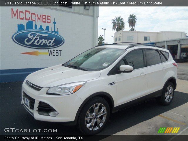 2013 Ford Escape SEL 1.6L EcoBoost in White Platinum Metallic Tri-Coat