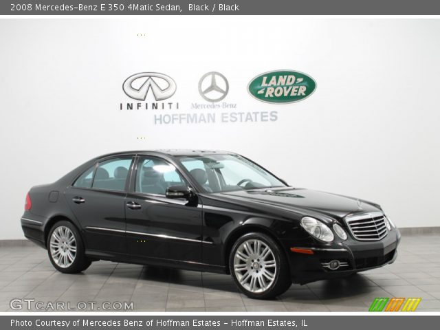 2008 Mercedes-Benz E 350 4Matic Sedan in Black