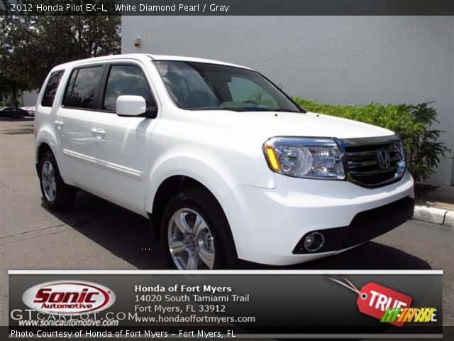 2012 Honda Pilot EX-L in White Diamond Pearl
