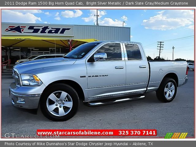 2011 Dodge Ram 1500 Big Horn Quad Cab in Bright Silver Metallic