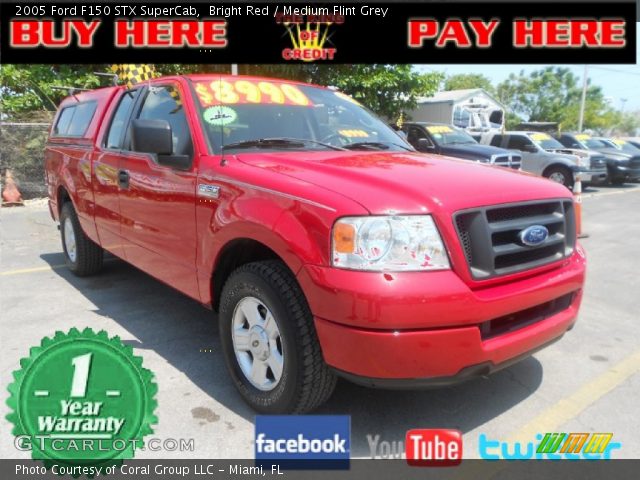 2005 Ford F150 STX SuperCab in Bright Red