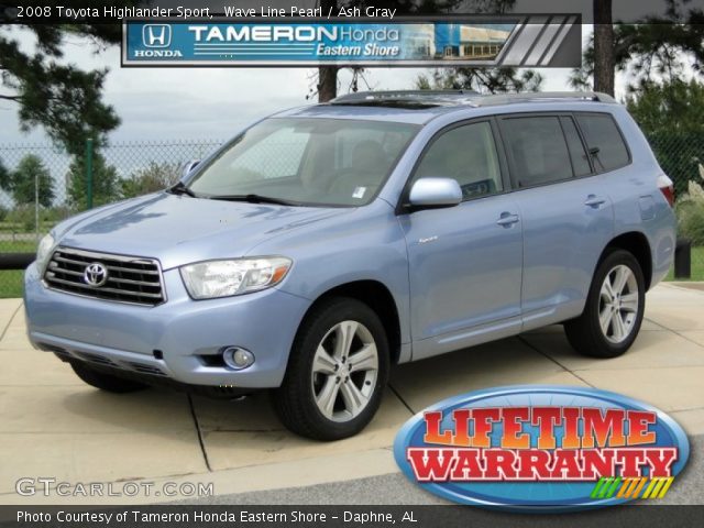 2008 Toyota Highlander Sport in Wave Line Pearl