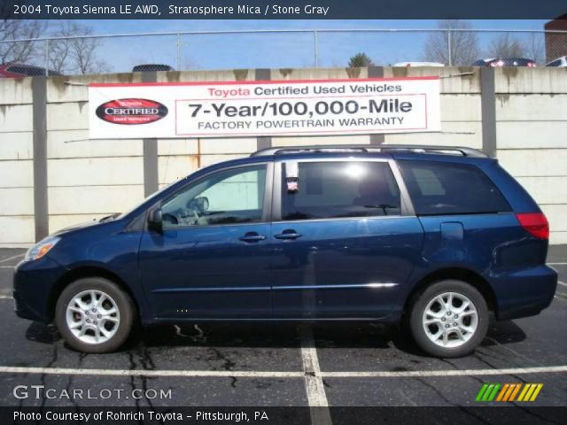 2004 Toyota Sienna LE AWD in Stratosphere Mica