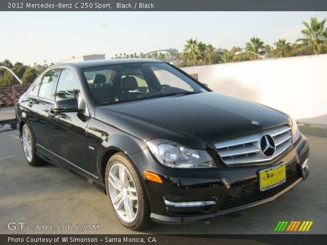 2012 Mercedes-Benz C 250 Sport in Black