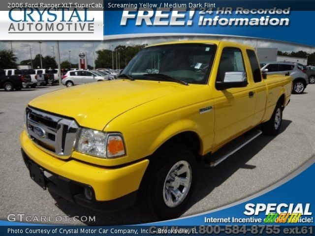 2006 Ford Ranger XLT SuperCab in Screaming Yellow