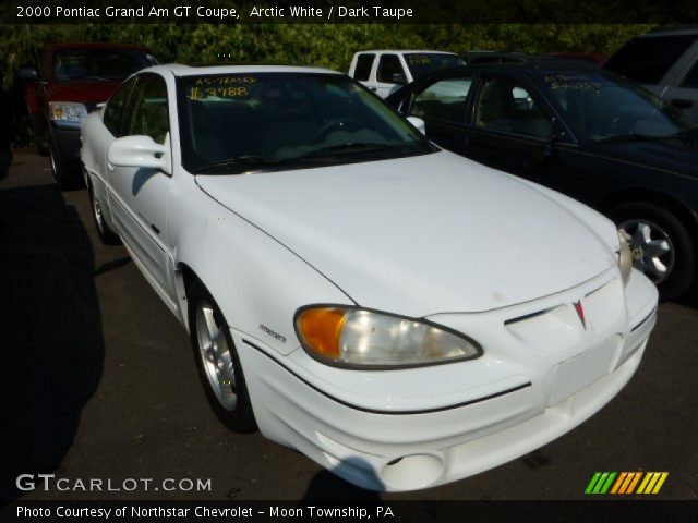 2000 Pontiac Grand Am GT Coupe in Arctic White