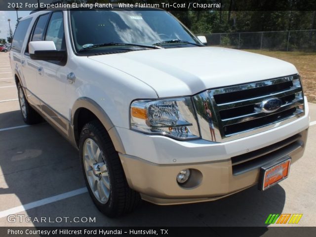 2012 Ford Expedition EL King Ranch in White Platinum Tri-Coat