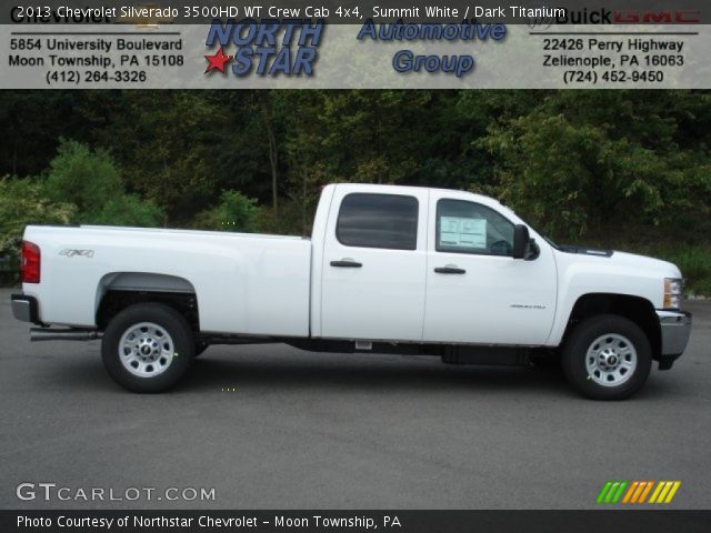 2013 Chevrolet Silverado 3500HD WT Crew Cab 4x4 in Summit White