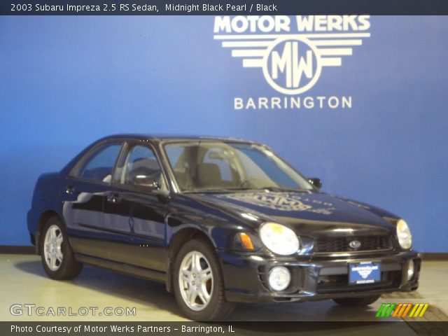 2003 Subaru Impreza 2.5 RS Sedan in Midnight Black Pearl