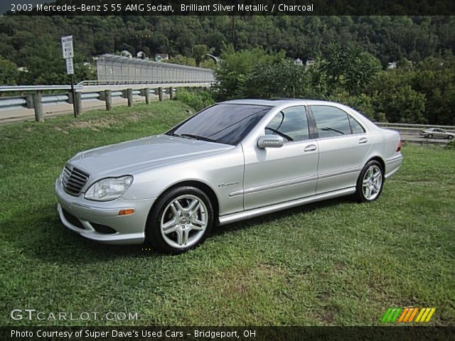 2003 Mercedes-Benz S 55 AMG Sedan in Brilliant Silver Metallic