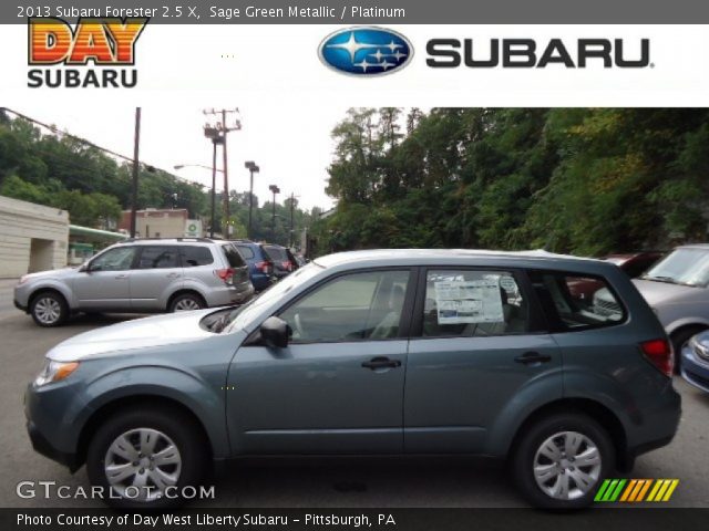 2013 Subaru Forester 2.5 X in Sage Green Metallic