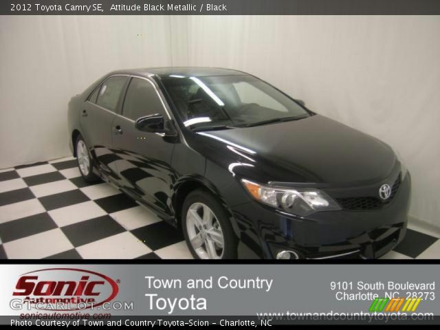 2012 Toyota Camry SE in Attitude Black Metallic