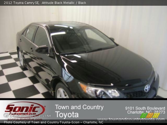 2012 Toyota Camry SE in Attitude Black Metallic