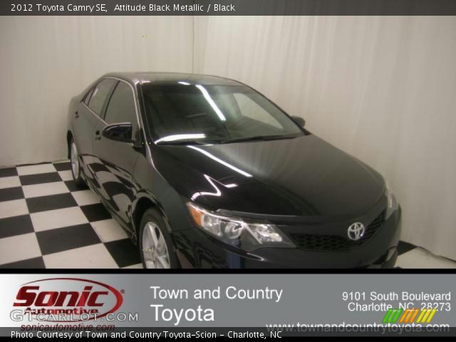 2012 Toyota Camry SE in Attitude Black Metallic