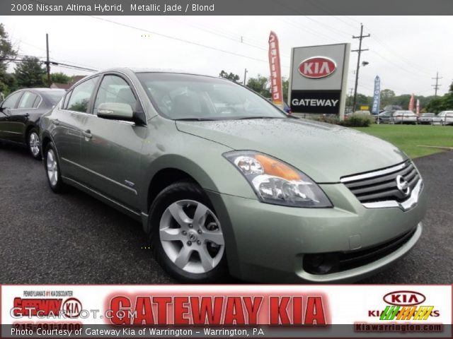 2008 Nissan Altima Hybrid in Metallic Jade
