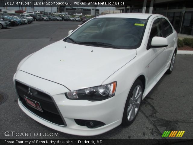 2013 Mitsubishi Lancer Sportback GT in Wicked White Metallic
