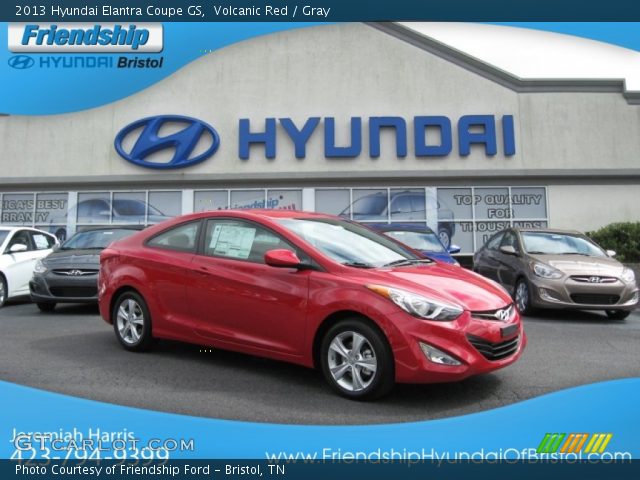 2013 Hyundai Elantra Coupe GS in Volcanic Red