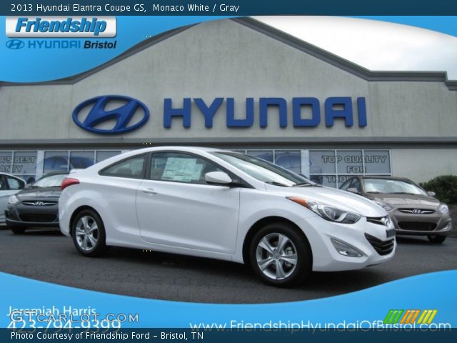 2013 Hyundai Elantra Coupe GS in Monaco White