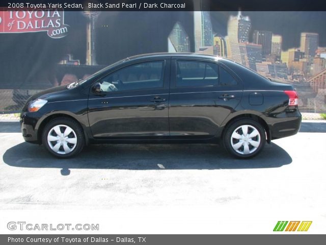 2008 Toyota Yaris Sedan in Black Sand Pearl