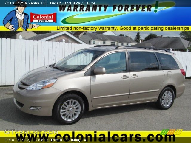 2010 Toyota Sienna XLE in Desert Sand Mica