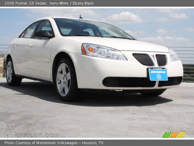 2008 Pontiac G6 Sedan in Ivory White