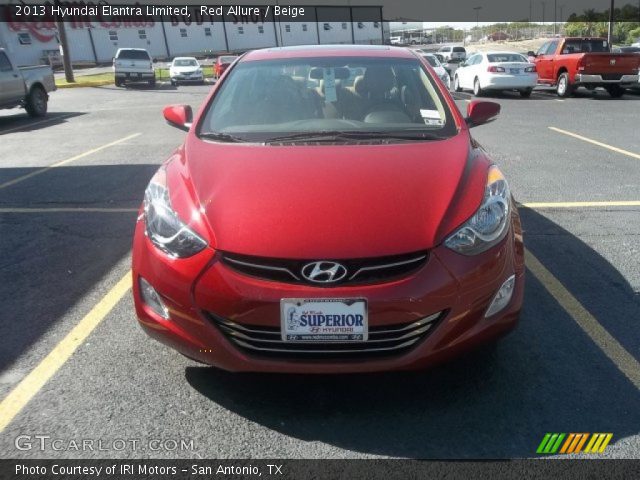 2013 Hyundai Elantra Limited in Red Allure