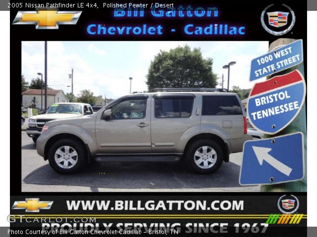 2005 Nissan Pathfinder LE 4x4 in Polished Pewter